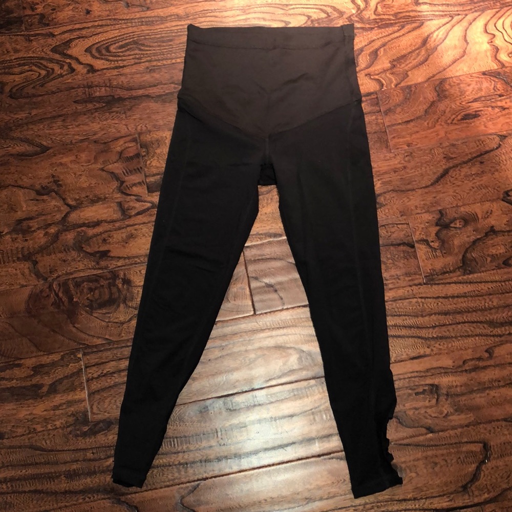 Black Cross Back Maternity Legging